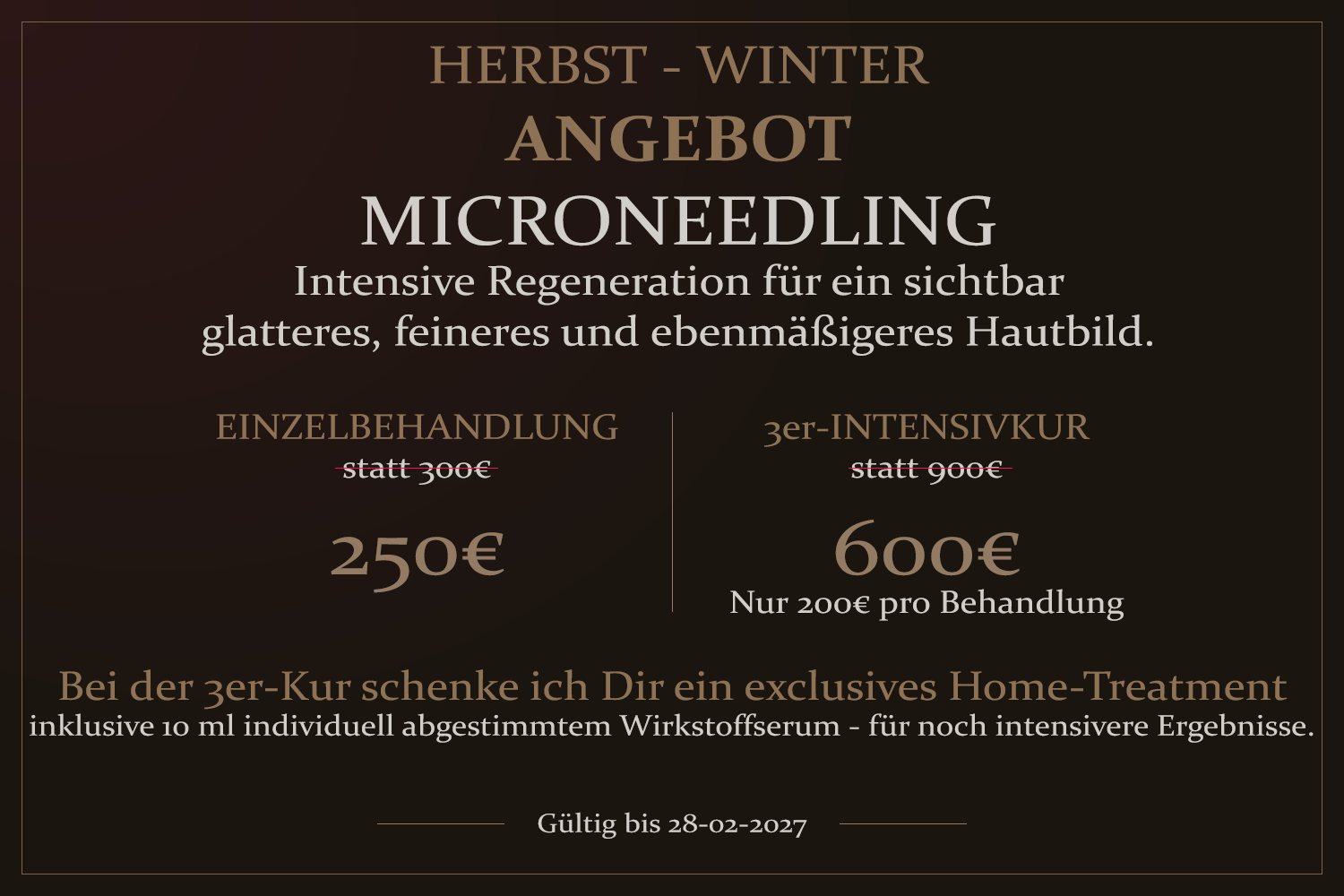 Herbst-Winter Microneedling